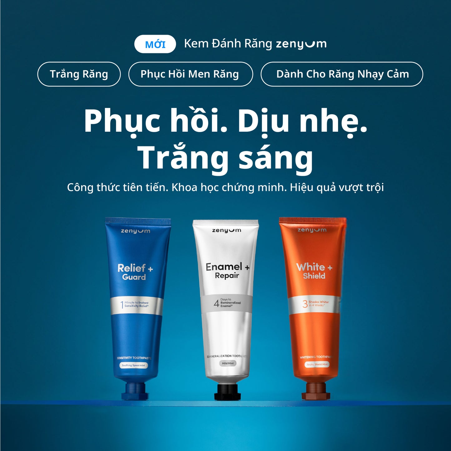 Kem Đánh Răng Cho Răng Nhạy Cảm Zenyum Relief + Guard Sensitivity 100g