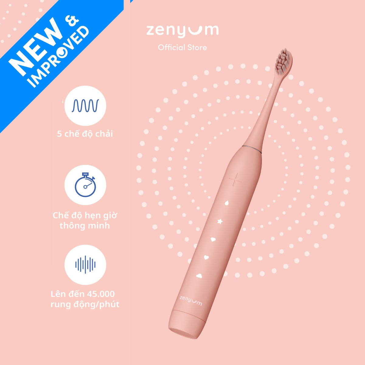 Bàn Chải Điện ZenyumSonic™ MỚI 2.0