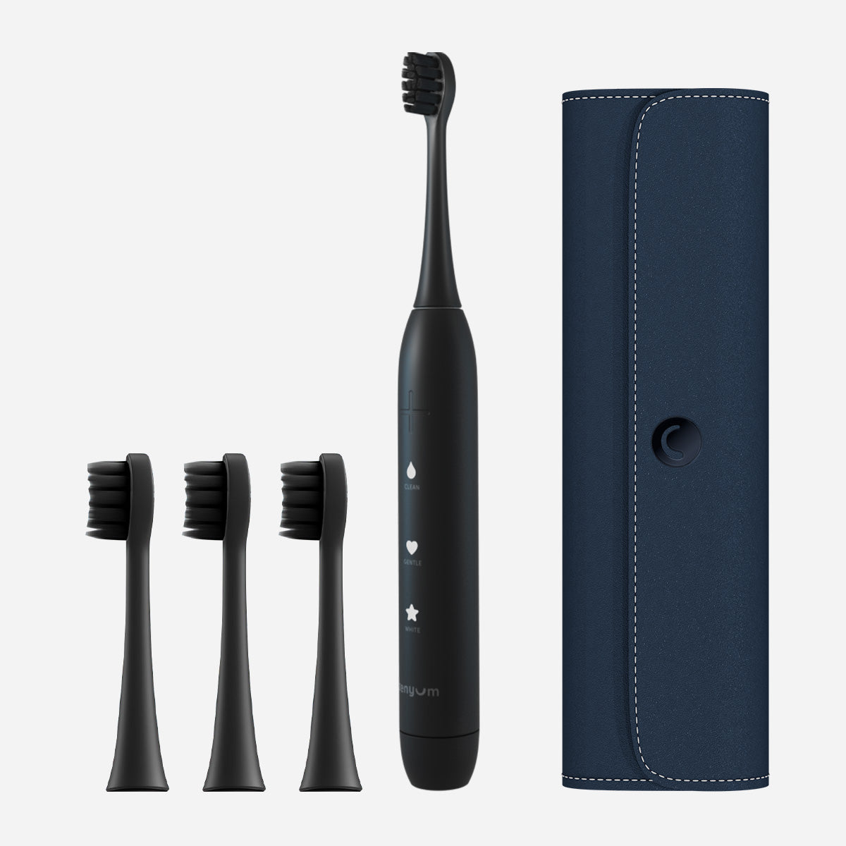 ZenyumSonic™ phiên bản Du Lịch - 1 Bàn Chải Điện + 1 Hộp Đựng + 3 Đầu Thay Bản Chải Tiêu Chuẩn