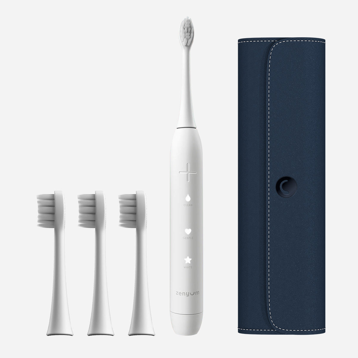 ZenyumSonic™ phiên bản Du Lịch - 1 Bàn Chải Điện + 1 Hộp Đựng + 3 Đầu Thay Bản Chải Tiêu Chuẩn