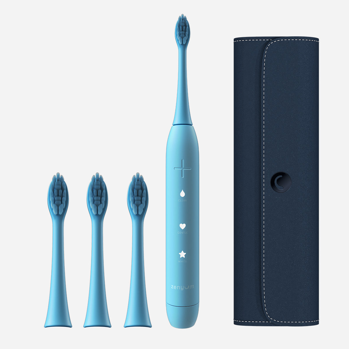 ZenyumSonic™ phiên bản Du Lịch - 1 Bàn Chải Điện + 1 Hộp Đựng + 3 Đầu Thay Bản Chải Tiêu Chuẩn