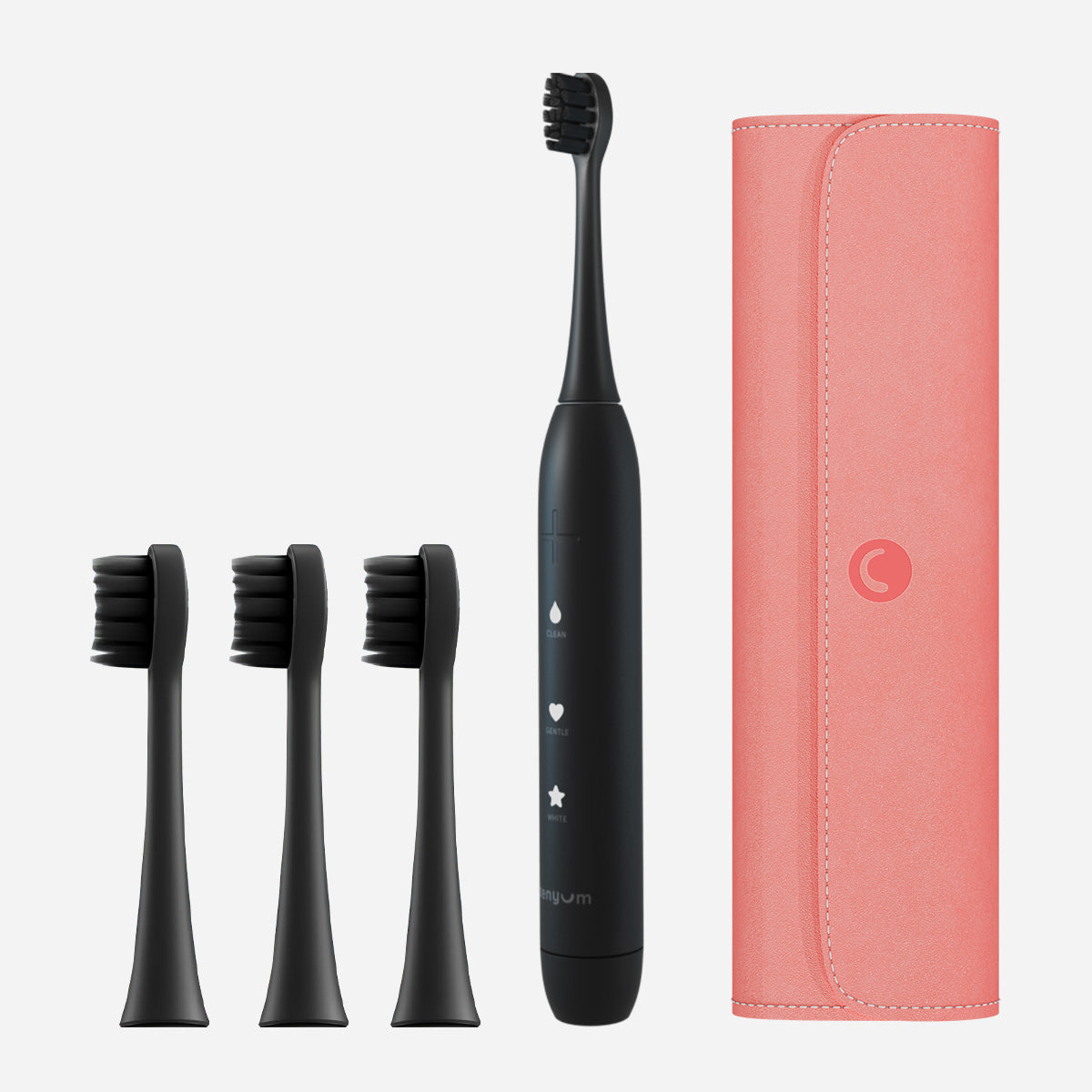 ZenyumSonic™ phiên bản Du Lịch - 1 Bàn Chải Điện + 1 Hộp Đựng + 3 Đầu Thay Bản Chải Tiêu Chuẩn