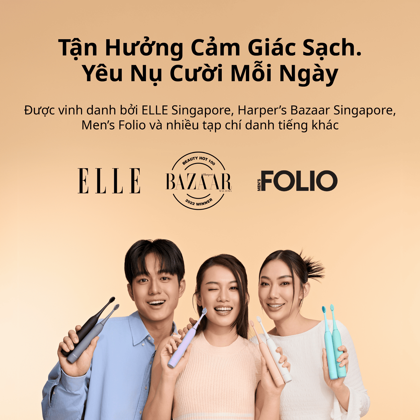 ZenyumSonic™ MỚI 2.0 phiên bản Du Lịch - 1 Bàn Chải Điện + 1 Hộp Đựng + 3 Đầu Thay Bản Chải Tiêu Chuẩn