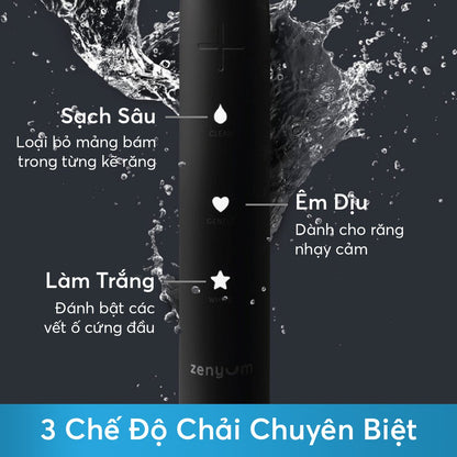 Bàn Chải Điện ZenyumSonic™ + 2 Đầu Thay Thế Phiên Bản Êm Dịu