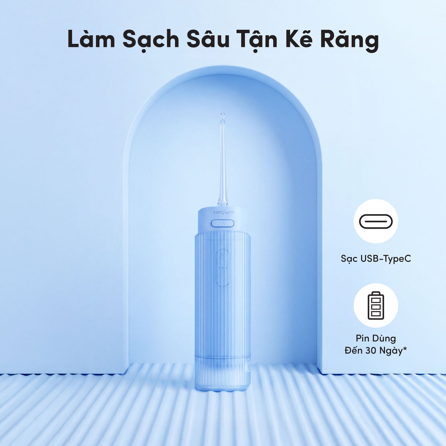 [MỚI] Bộ 2 Đầu Thay Máy Tăm Nước Zenyum GO