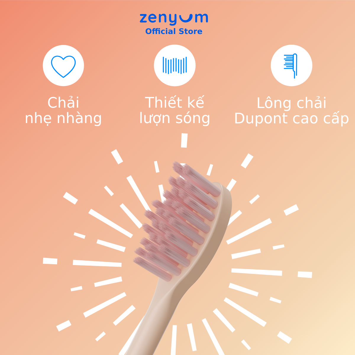 [MỚI] Đầu bàn chải thay thế ZenyumSonic™ Spark (Bộ 2 đầu thay thế)