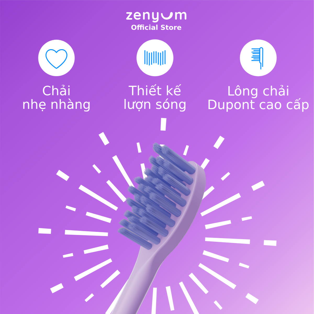 [MỚI] Đầu bàn chải thay thế ZenyumSonic™ Spark (Bộ 2 đầu thay thế)