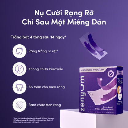 Miếng Dán Trắng Răng ZenyumBright™ Hỗ Trợ Làm Trắng Nhanh