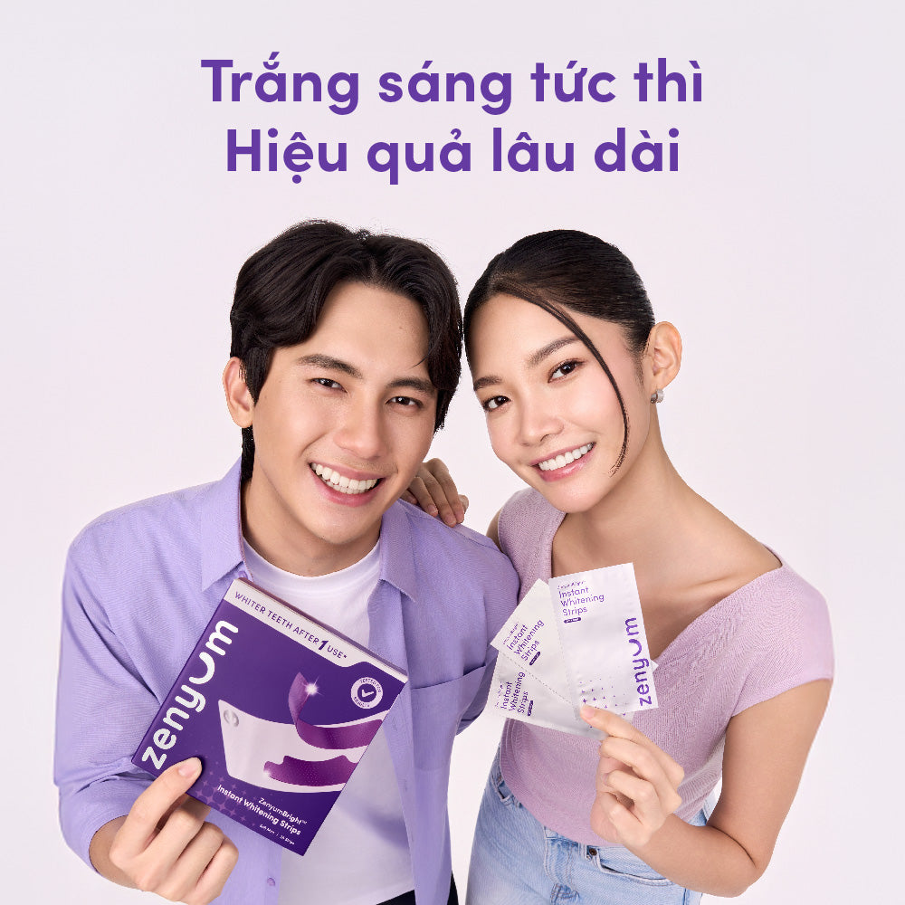 Miếng Dán Trắng Răng ZenyumBright™ Hỗ Trợ Làm Trắng Nhanh