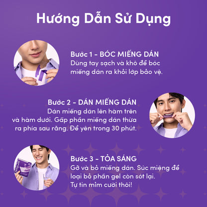 Miếng Dán Trắng Răng ZenyumBright™ Hỗ Trợ Làm Trắng Nhanh