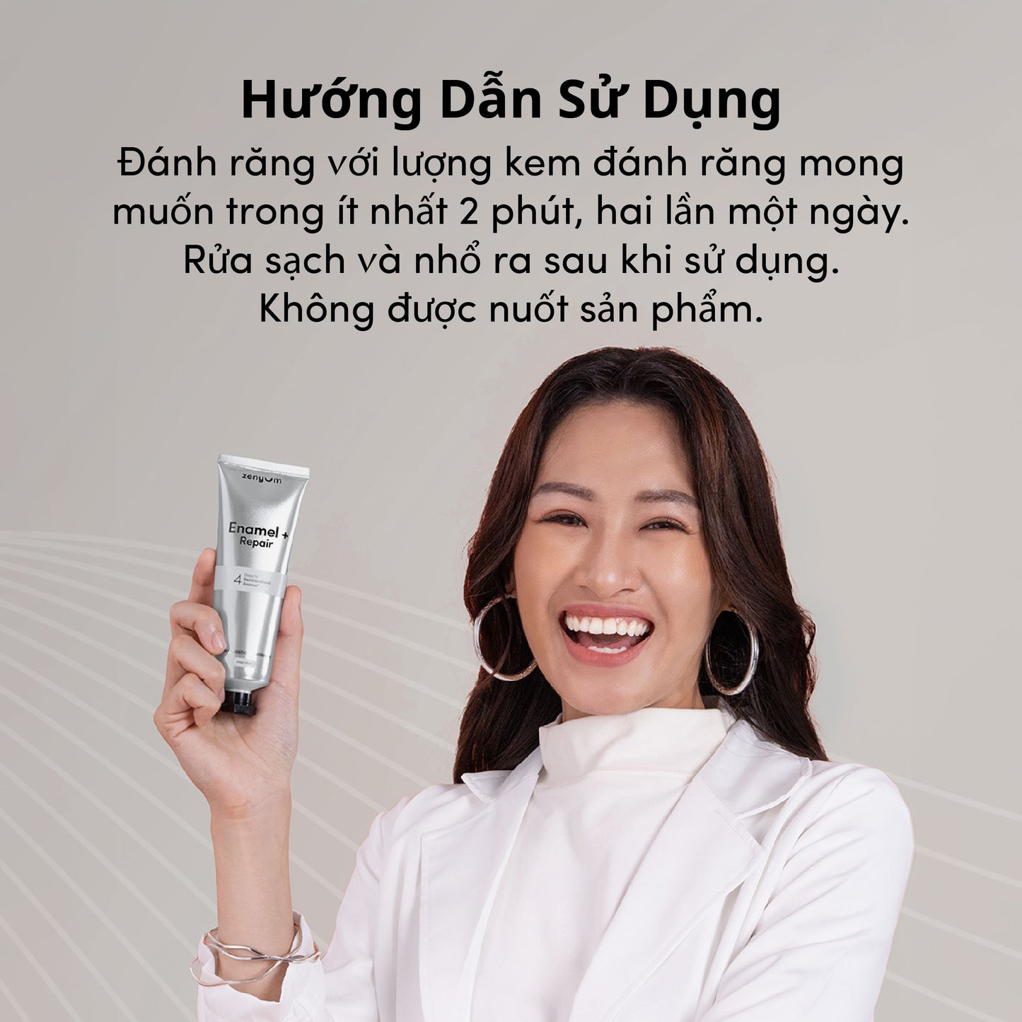 [MỚI] Kem Đánh Răng Phục Hồi Men Răng Zenyum Enamel + Repair 100g
