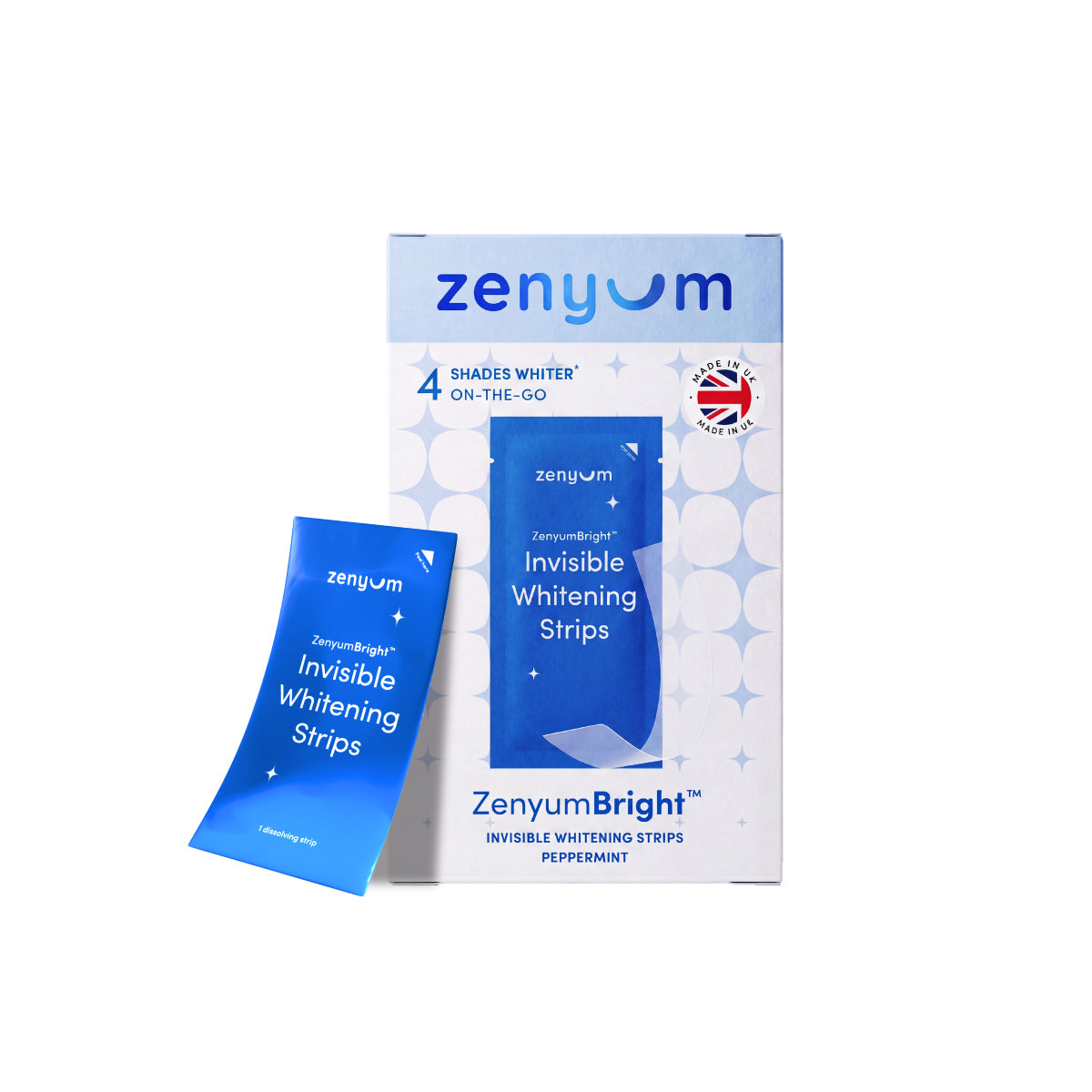 Miếng Dán Trắng Răng ZenyumBright™ Invisible Whitening Strips (Hộp 14 miếng)