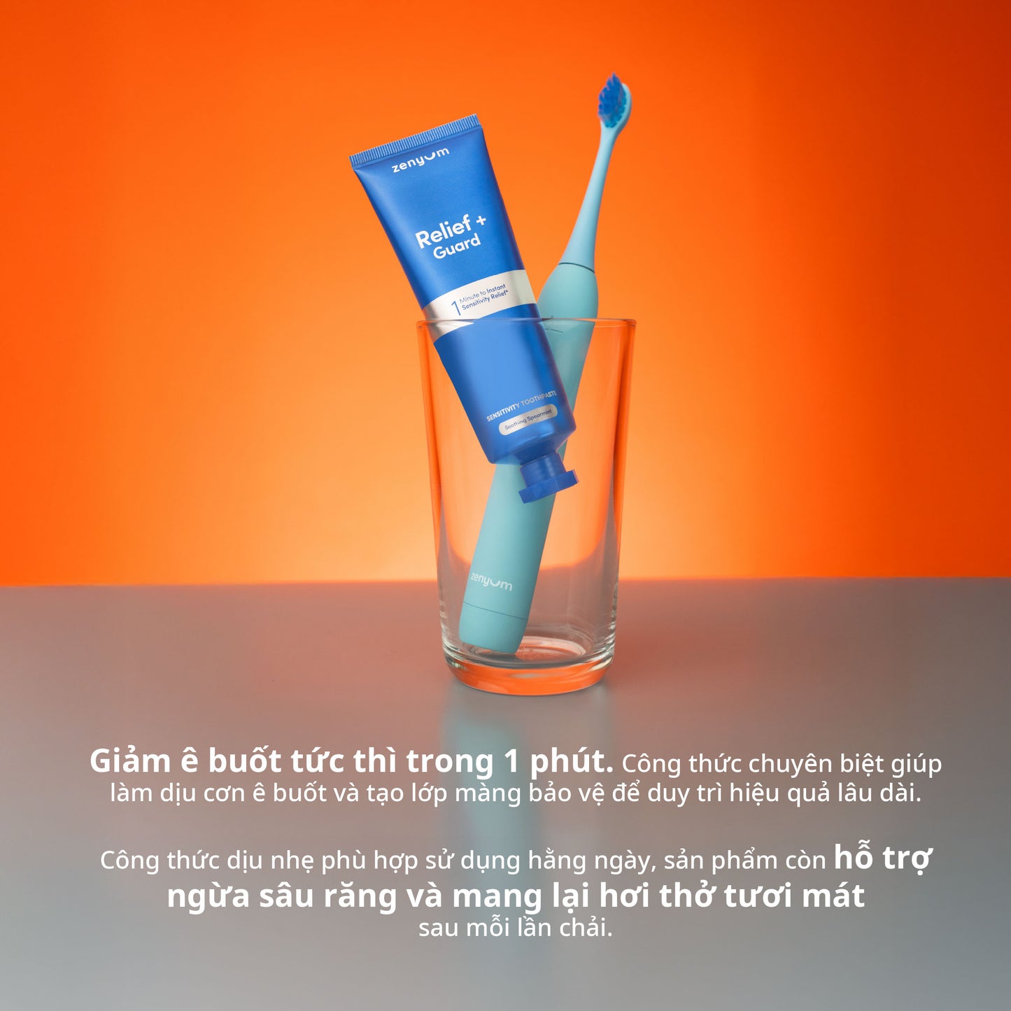 [MỚI] Kem Đánh Răng Cho Răng Nhạy Cảm Zenyum Relief + Guard Sensitivity 100g