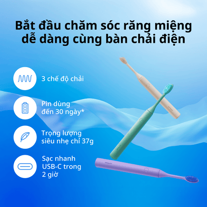 [MỚI] Bàn chải điện ZenyumSonic™ Spark + 2 Đầu Thay Thế