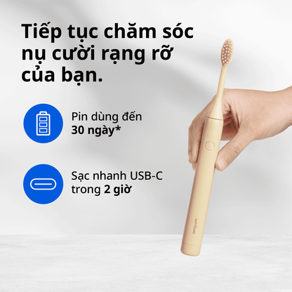 [MỚI] Bàn chải điện ZenyumSonic™ Spark + 2 Đầu Thay Thế