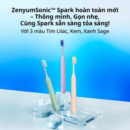 [MỚI] Bàn chải điện ZenyumSonic™ Spark + 2 Đầu Thay Thế