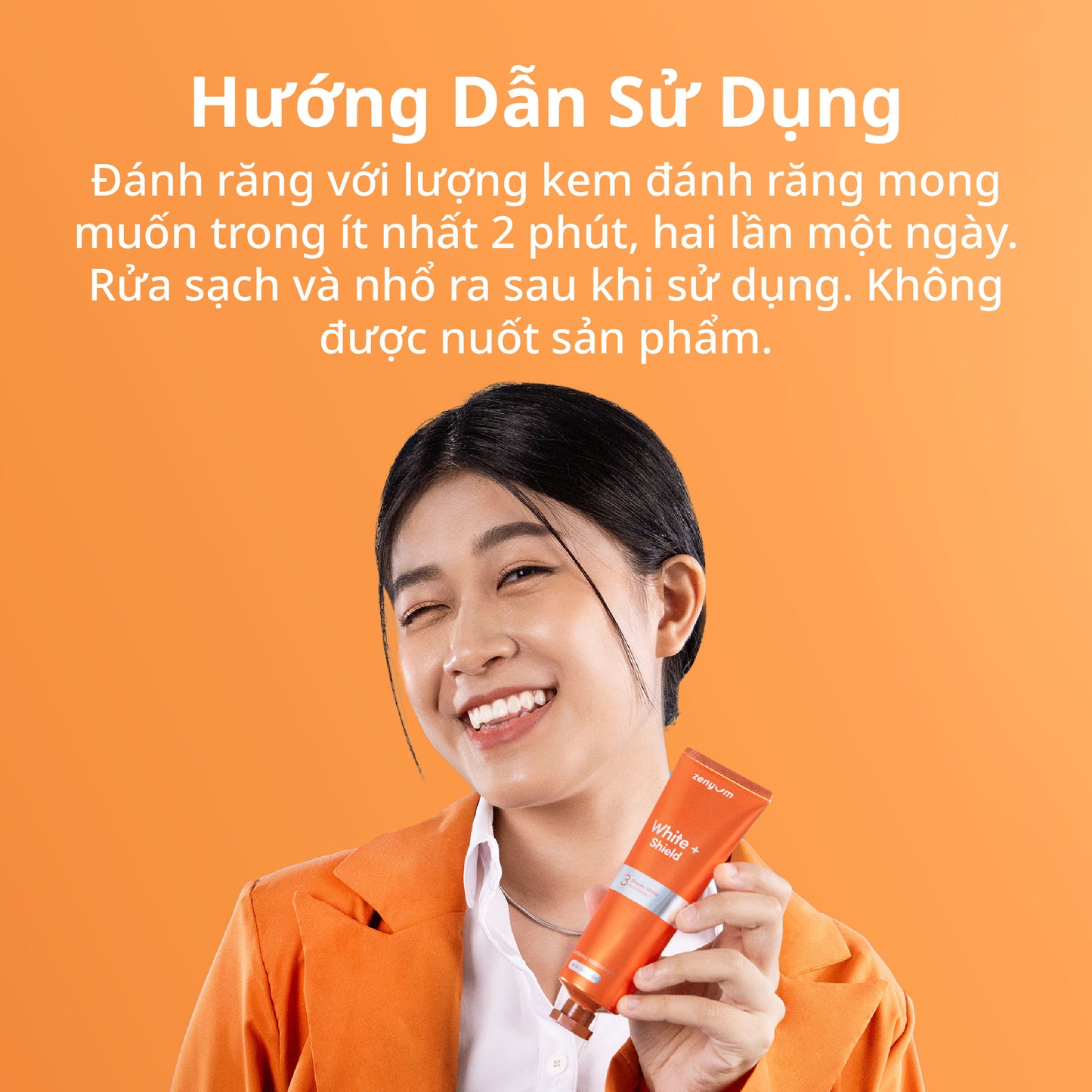 [MỚI] Kem Đánh Răng Hỗ Trợ Làm Trắng Răng Zenyum White + Shield Whitening 100g
