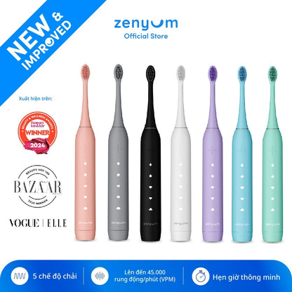 [MỚI] Combo Bàn chải điện Zenyum Sonic 2.0 & Kem đánh răng Zenyum Phục Hồi Men / Giảm Ê Buốt / Làm Trắng