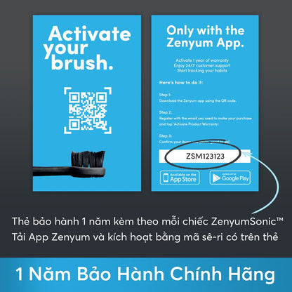 Bàn Chải Điện ZenyumSonic™ + 2 Đầu Thay Thế Phiên Bản Êm Dịu