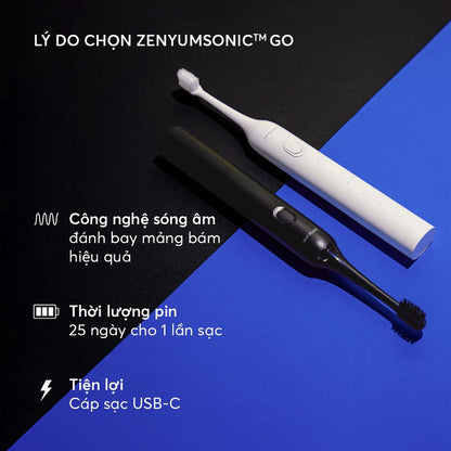 Hộp Đựng Bàn Chải Điện Zenyum™ Sonic GO - Đen/Trắng