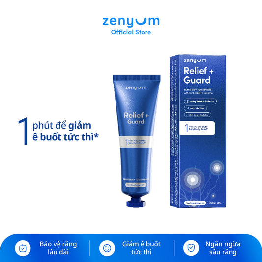 [MỚI] Kem Đánh Răng Cho Răng Nhạy Cảm Zenyum Relief + Guard Sensitivity 100g