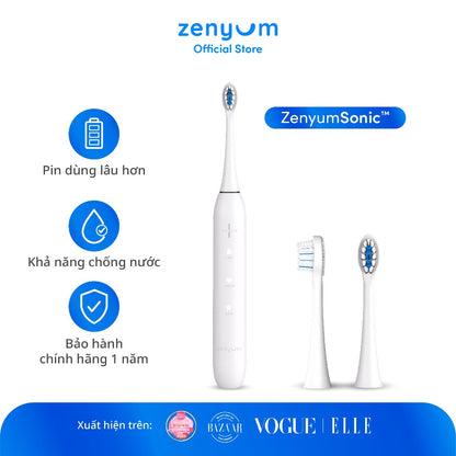 Bàn Chải Điện ZenyumSonic™ + 2 Đầu Thay Thế Phiên Bản Êm Dịu